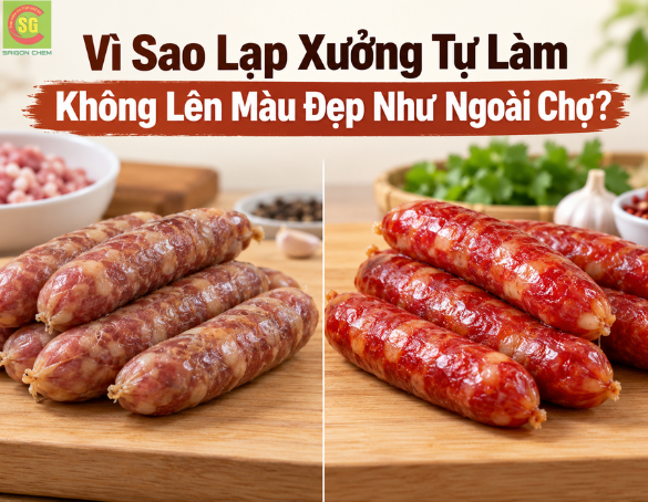 Vì Sao Lạp Xưởng Tự Làm Không Lên Màu Đẹp Như Ngoài Chợ?